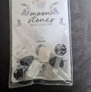 Moon Stones Selenite Home Accent Set - Unbranded